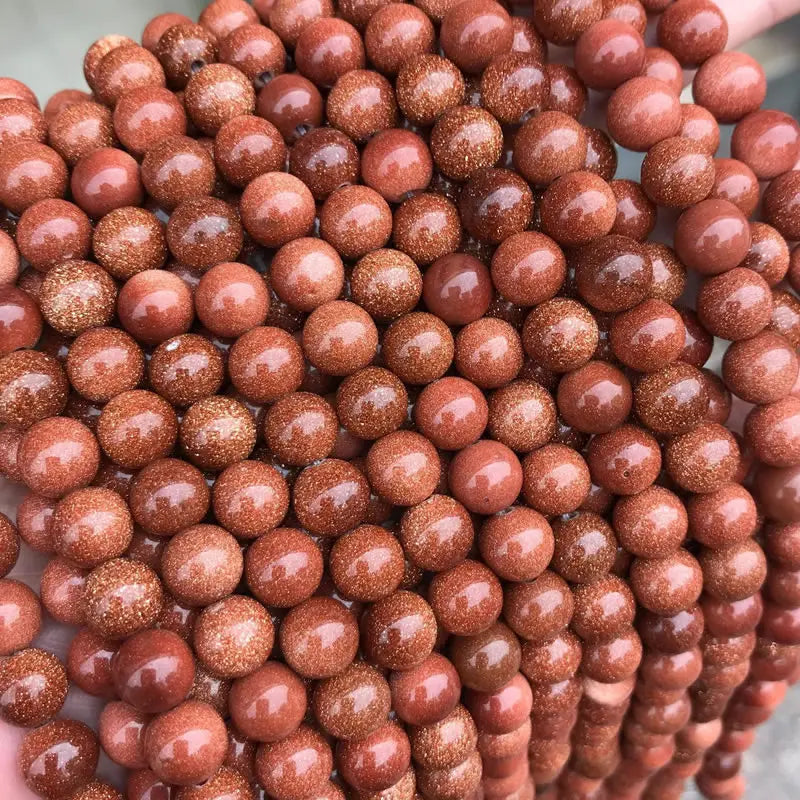 A++ Natural Golden Sandstone & Blue Sandstone & Green Sandstone Loose Beads for Jewelry Making Bracelet DIY Accessori