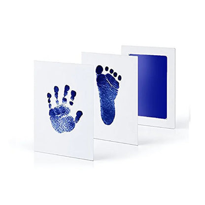 Baby Care Non-Toxic Baby Handprint Footprint Imprint Kit Baby Souvenirs Casting Infant Footprint Ink Pad Infants Clay Toy Gif