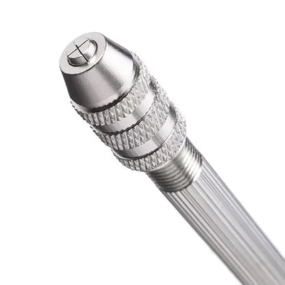 0.8-3.0mm Mini Hand Drill Woodworking Tools Drilling Rotary Tool Manual Twist Drill Bit Watchmaker Pin Vice Watch Repair Tool