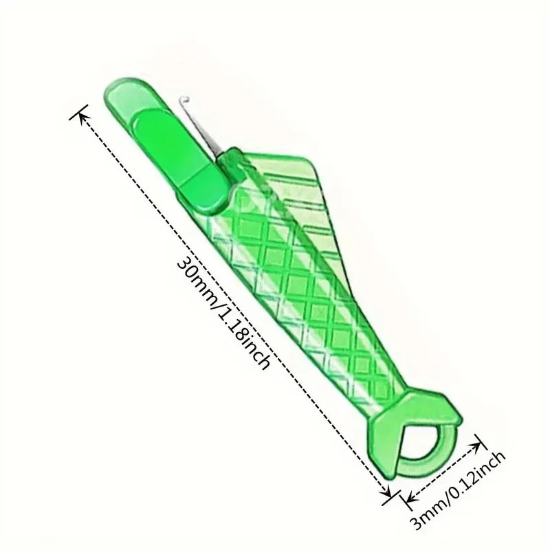 5pcs Auto Needle Threaders for Sewing Machines, Ergonomic Self-Threading Tool with Plastic Handle, Assorted Colors