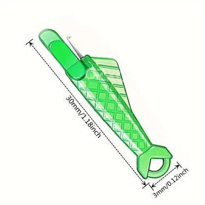 5pcs Auto Needle Threaders for Sewing Machines, Ergonomic Self-Threading Tool with Plastic Handle, Assorted Colors