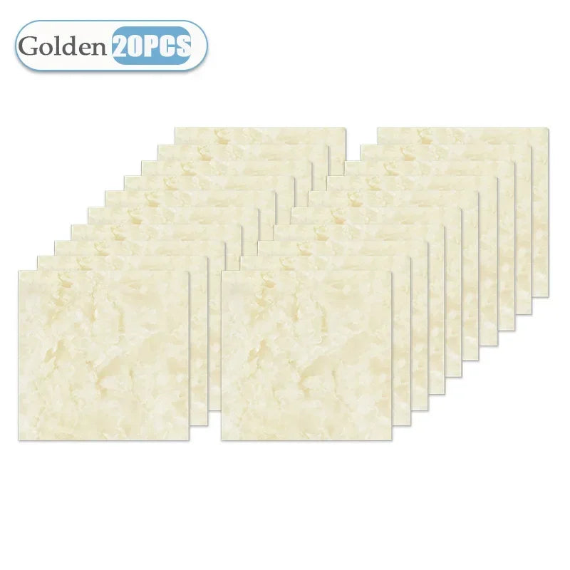 10/20/40PCS 30x30cm Self Adhesive Wallpaper Waterproof Tile Stickers FloorSticker for Kitchen Bathroom Ins Style Home Decor -