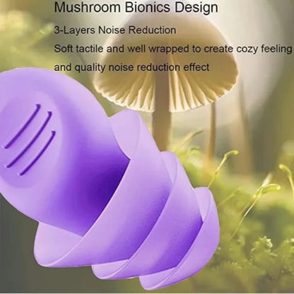 1 Pair Antinoise Earplugs Sound Insulation Ear Protection Earplugs Sleeping Swimming Travel Noise Reduction Waterproof Earplu