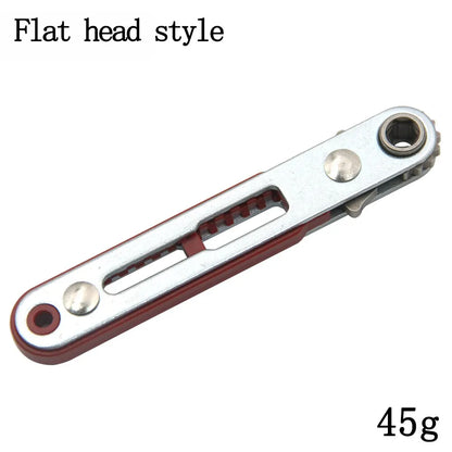 Multifunctional Bidirectional Forward and Reverse Ratchet Screwdriver Elbow Flat Head Wrench Cross Screwdriver Slotted Tool -