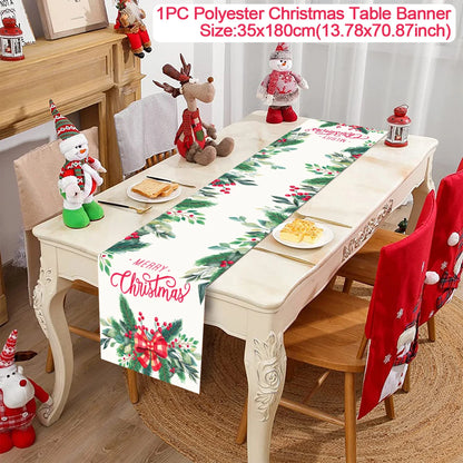 Table Runner Christmas Decoration For Home Decor 2025 Gifts - 18