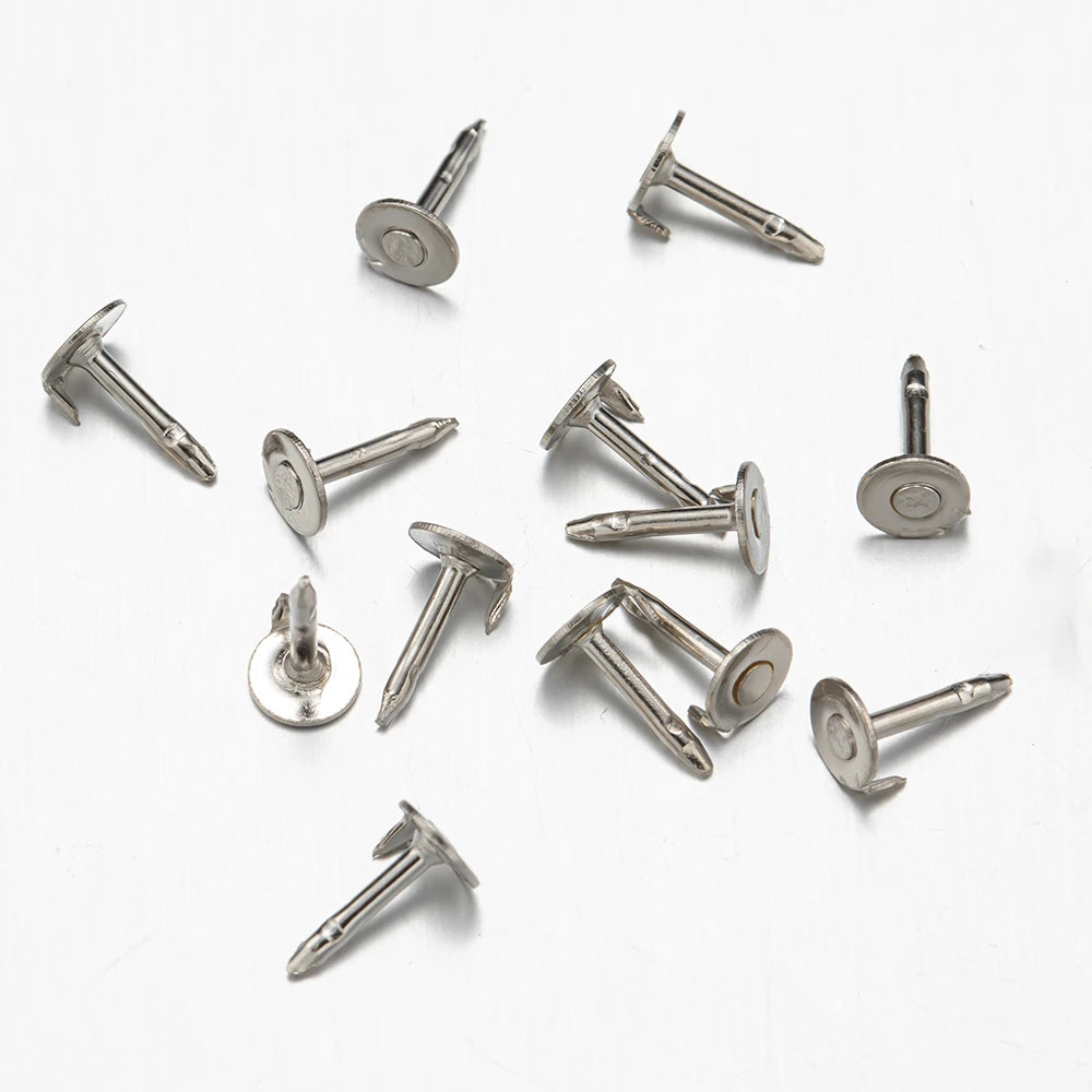 100pc Metal Locking Pin Back Brooch Badge Holder Lapel Base For DIY Jewellery Material Making Supply Craft Accessories Handma