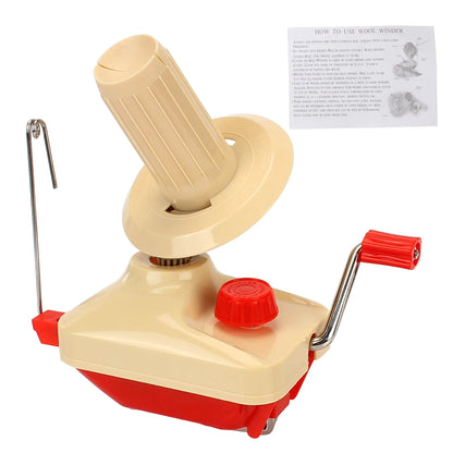 Manual Handheld Fiber Wool for DIY Sewing Making String Ball Hand Operated Yarn Winder Thread Skein Cable Winder Machine - Wo