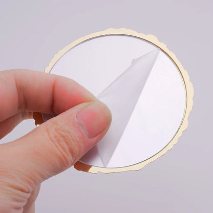 Vintage Chinese Style Mirror Peony Delicate Flower Mini Mirror Cosmetic Tools Portable Pocket Make-up Mirror