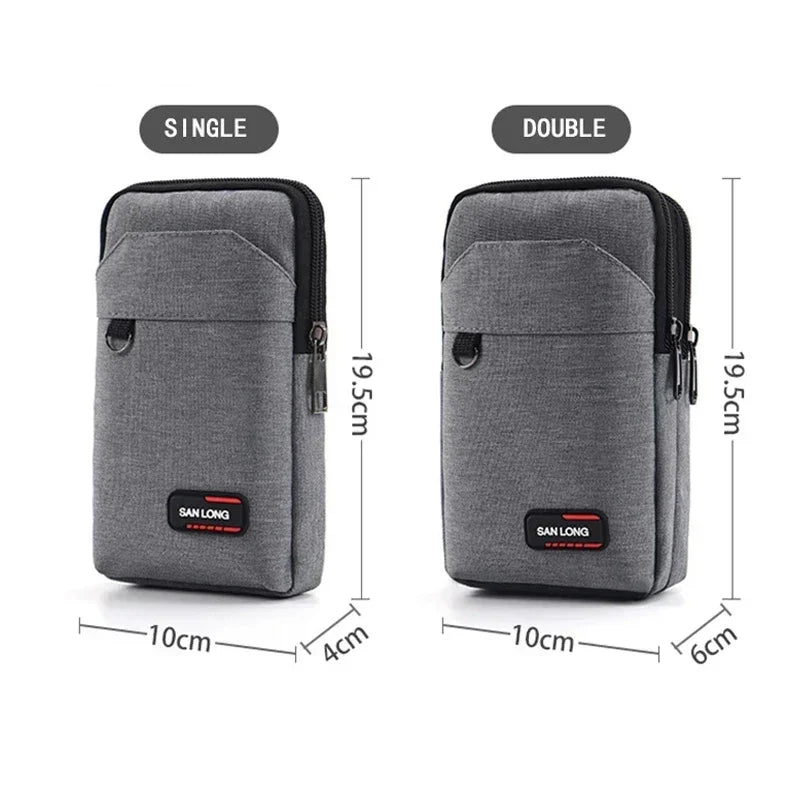 Waterproof Waist Bag Purse Single/double Layer Outdoor Waist Fanny Pack Men Phone Pouch Camping Hunting Tactical Bag with Bel