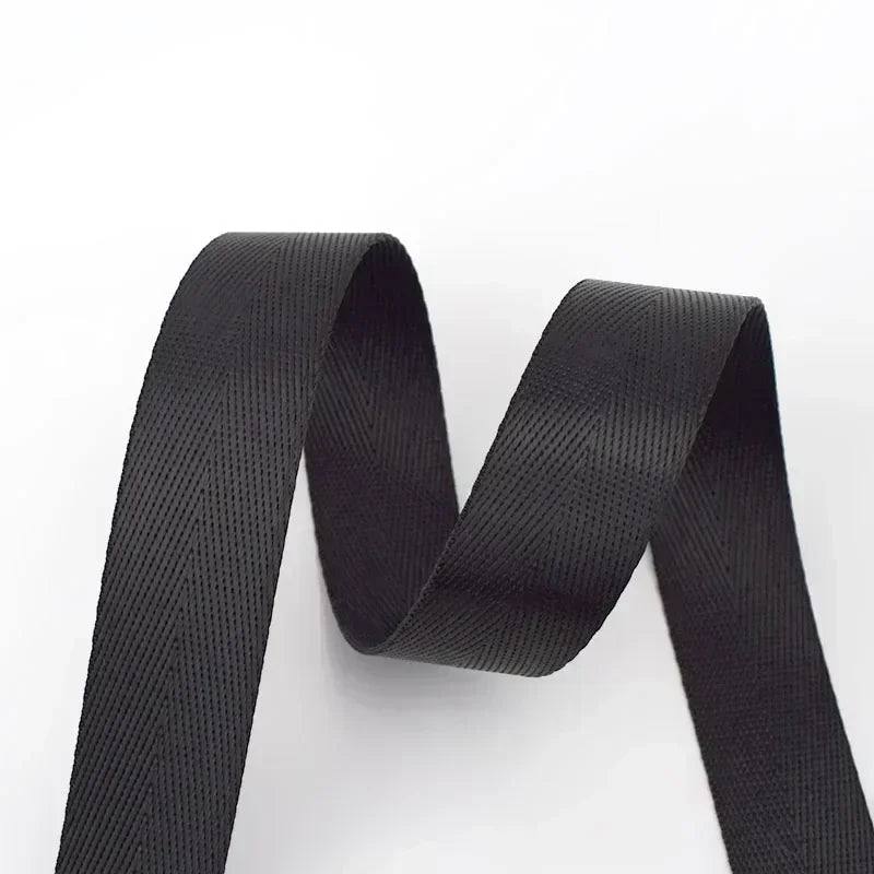 5/10M 1mm 20-38mm Nylon Ribbon Band Herringbone Pattern Webbing Tape Belt Backpack Strap DIY Bag Binding Fabric Sewing Access