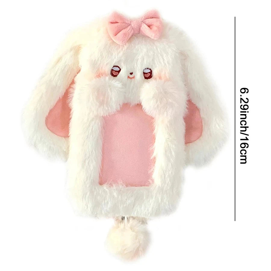 Cute Little Devil Plush Card Holder for Students Campus Photo ID Bus Card Display Pendant Pocket Card Protector Accessories -