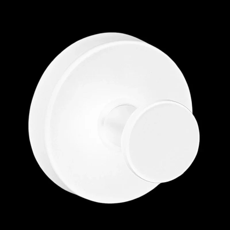 Vacuum Suction Cup Hooks Punch Free Bath Sucker Hook Wall Hook Hanger Glass Kitchen Bathroom Hooks for Towel Handbag - White 