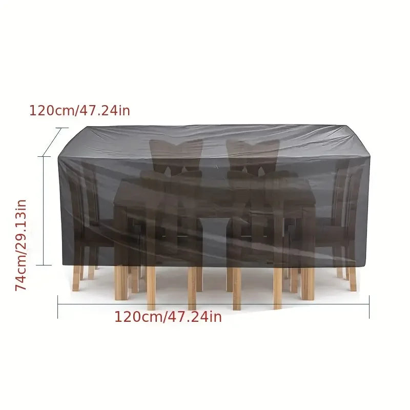 218 Sizes of Patio Furniture Covers, Table and Chair Covers, Waterproof, Dustproof, UV-proof 210D Oxford Cloth Protective Cov