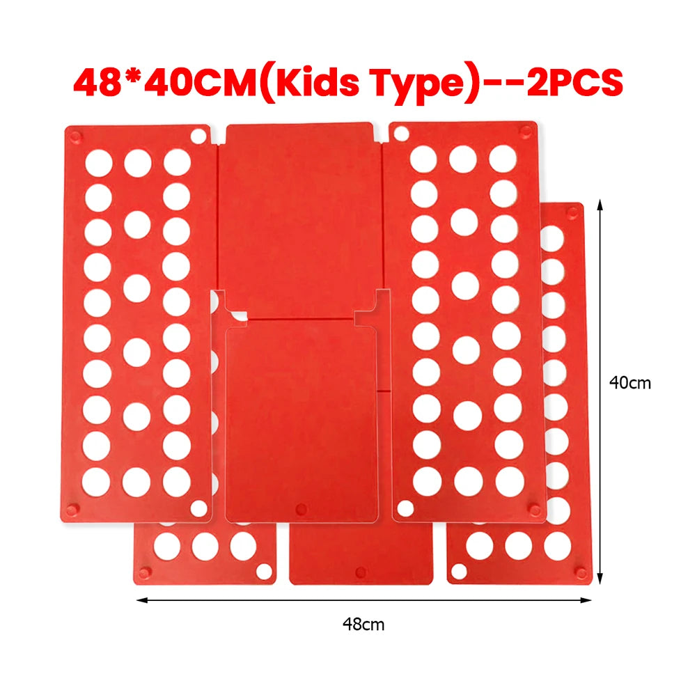 Plastic Folding Clothes Board Easy and Fast Kids Laundry Folder Folding Shirt Board Home Storage Tools for Quick Folding Clot