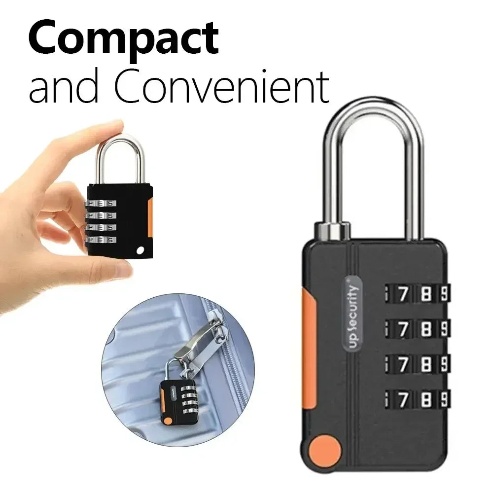Anti-theft TSA 4 Digit Combination Lock Customs Password Lock Suitcase Luggage Coded Lock Cabinet Lock Contrast Color Padlock