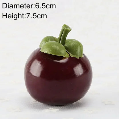 Artificial Fruits and Vegetables Home Decoration Fake Orange Peach Apple Pear Grape Lemon Peach Ornament Food Photography Pro