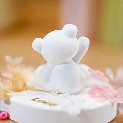 Adorable Bear Silicone Mold - DIY Cute Bear Perfect for Candle Making, Plaster Crafts and Home Decoration Gifts