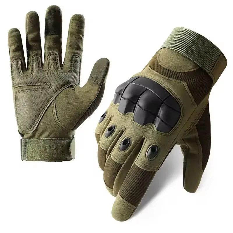 Touch Screen Motorcycle Gloves Spring Summer Breathable Full Finger Motorbike Riding Moto Gloves for Motocross - Green Gloves