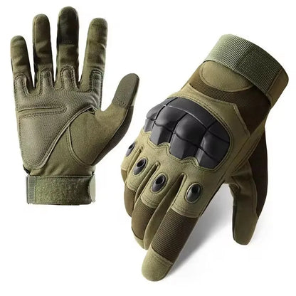 Touch Screen Motorcycle Gloves Spring Summer Breathable Full Finger Motorbike Riding Moto Gloves for Motocross - Green Gloves