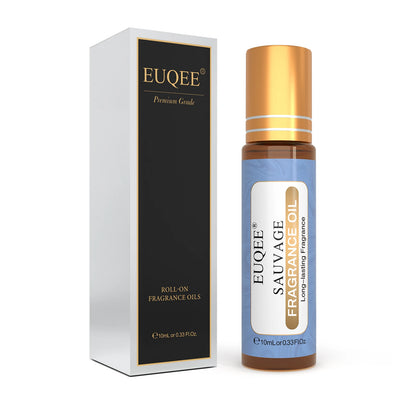 EUQEE 10ml Fragrance Oil Roll-On Long Lasting Scent La Vie Est Belle CHANCE Jadore Cotton Strawberry Mango for Diffuser Burne