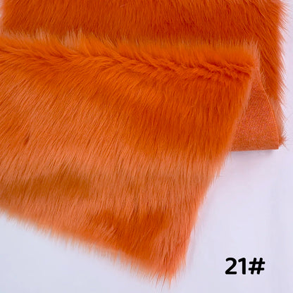 Fur Imitate Fabric 30x50cm Polyester Fiber Medium Thickness Woven Technics 2.5cm Long Fur Fabric Cosplay Fursuit Fur Material