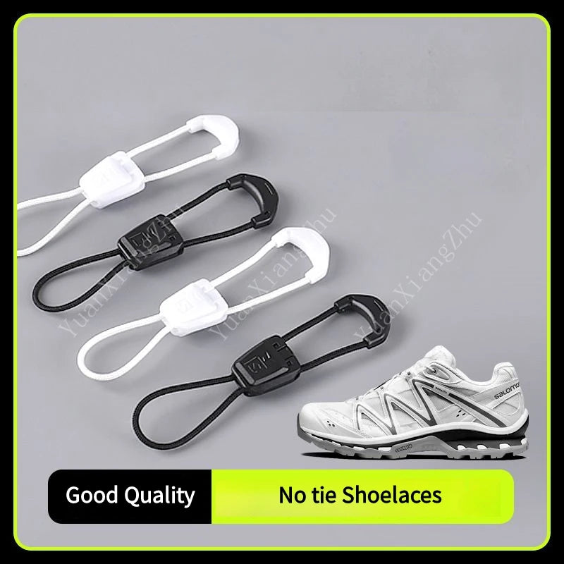 New No tie Shoe laces Round Tennis Laces Without ties Adult Kids Quality Running Sneakers Shoelaces Black White Shoes Accesor
