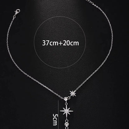Lariat Gold Necklace for Women, Dainty Long Necklace Gold/Silver Plated Y-Shaped Pendant Necklace, Trendy Drop Necklaces Simp