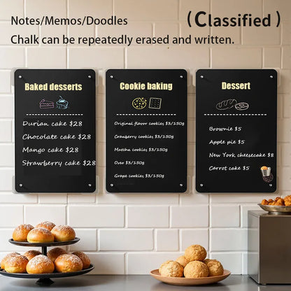 Extra-large magnetic blackboard plan board,reusable memo planning sheet,wall-mounted desk type,suitable for home office,kitch