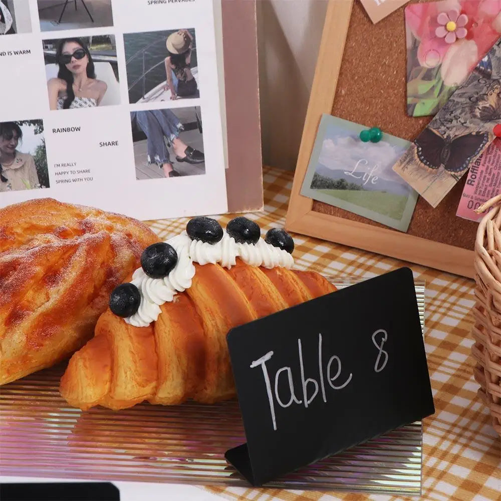 Store Shop Buffet Tags Display Stands Reserved Writing Stand Small Blackboard Signs Chalkboard Message Board Mini Chalkboard