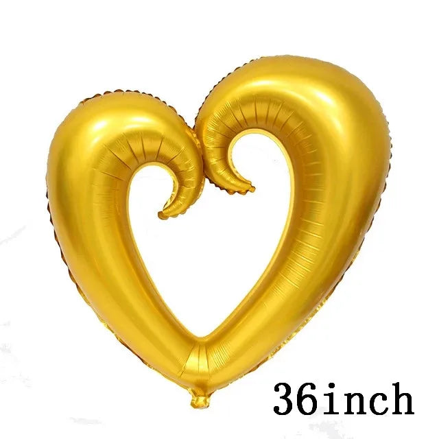 Love Heart Bear Foil Balloons Happy Birthday Valentine’s Day Party Decor Air Helium Globos Wedding Decorations Kids Toys Ball