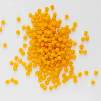 100PCS 4MM Shiny Faceted Austria Crystal Beads Bicone Beads Loose Spacer Beads for Jewelry Making DIY Bracelet Necklace Penda