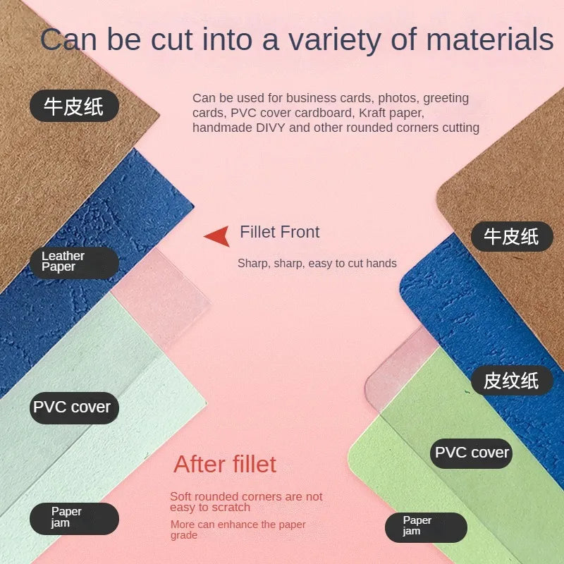 R4 Card Rounded Cutter Corner Rounder Paper Portable Hole Trimmer Angle Border Punch Photo Scrapbook Office DIY Craft HandToo