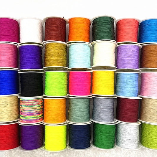 NEW 0.4/0.8/1.0/1.5mm Nylon Cord Thread Chinese Knot Macrame Cord Bracelet Braided String DIY Tassels Beading Shamballa Threa