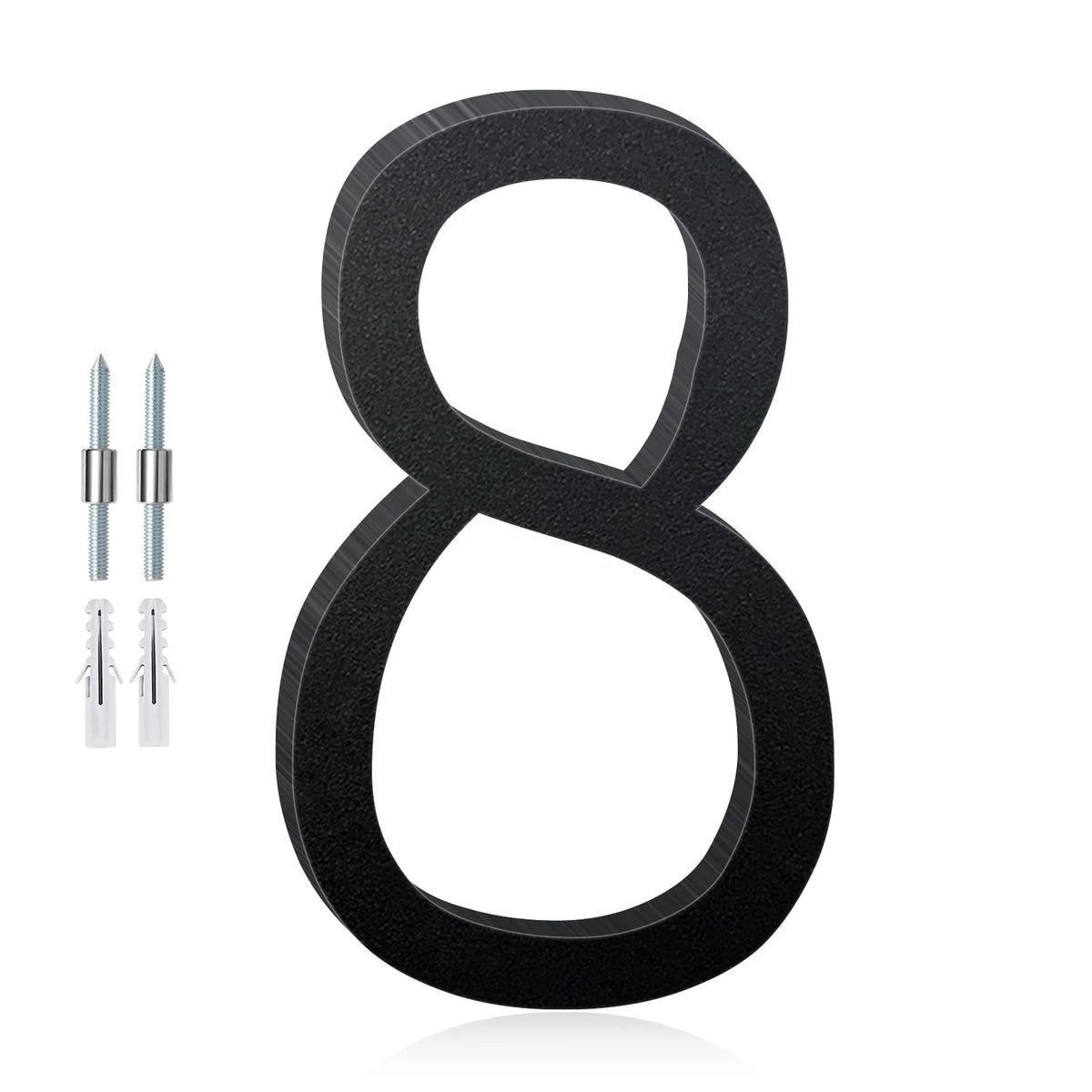 3-12inch Floating Aluminum House Numbers, Modern Metal House Address Numbers Letters, Aluminum Address Letters for Outside - 