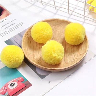 Multi Size Pom Piel 15mm/20mm/25mm/30mm/40mm Soft Pompones Fluffy Plush Crafts DIY Pom Pom Bal Wedding Sewing Party Accessori