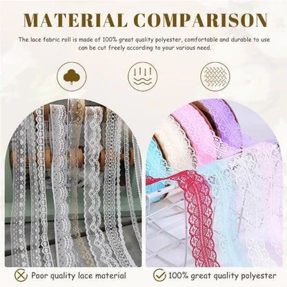 1/5/10 Yards Lace Ribbon 3cm Wide Vintage Pattern Ribbons DIY Apparel Sewing Fabric Gift Wrapping Party Decorations