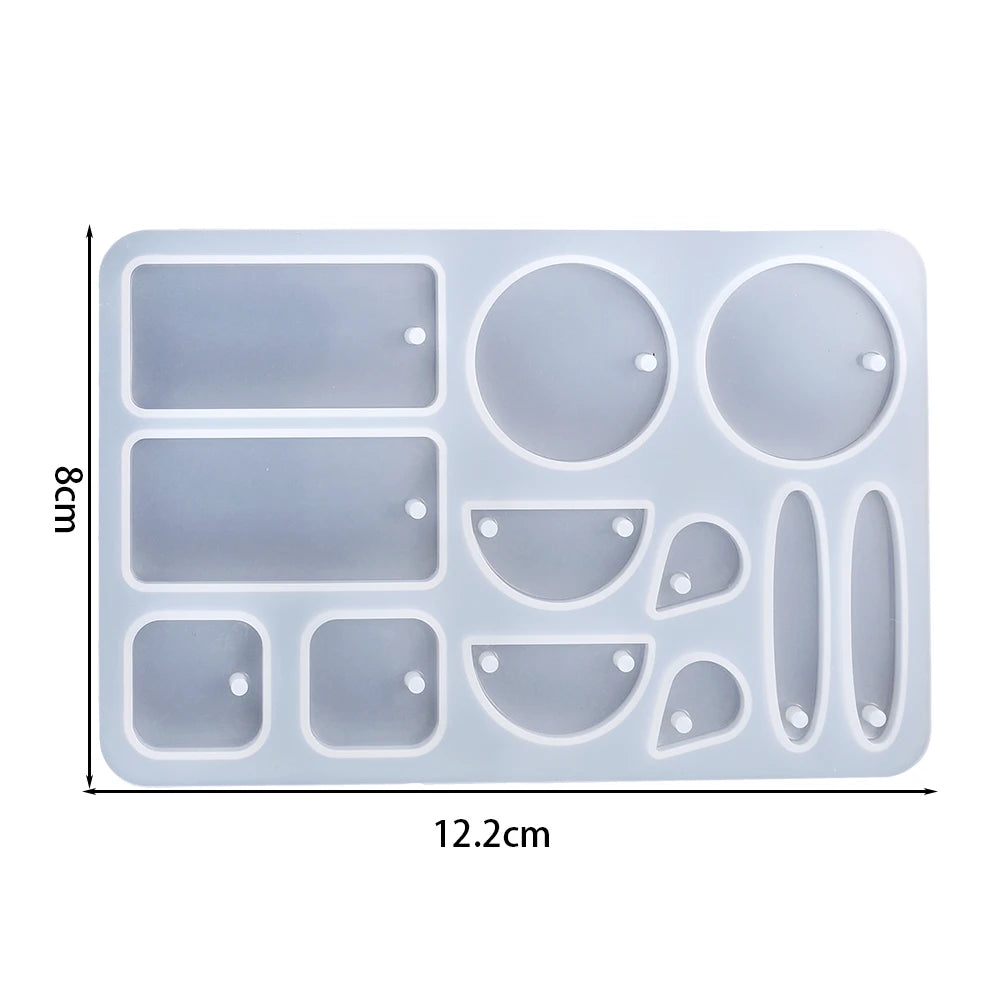 Silicone Mold, Earring Pendant Silicone Mold Set, Resin Mold for Jewelry Making, Epoxy Resin Molds, DIY Charms and Pendants