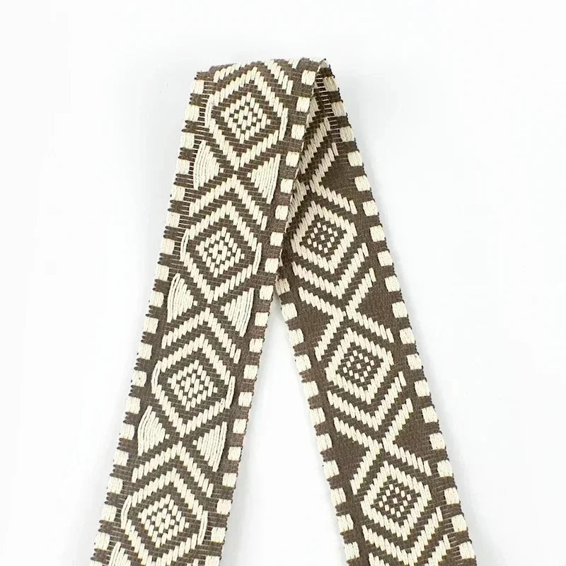 5/10M Meetee 38mm Jacquard Webbing Cotton Ribbon for Bag Shoulder Straps Clothing Braid Belt DIY Luggage Sewing Accessories