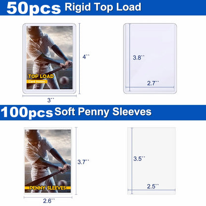 100-600pcs Card Sleeves Hard Soft Card Holder Covered With Protective Filmclear Trading Protectors For Pokmone Football Gamec