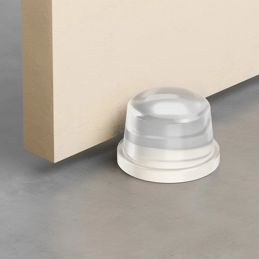 Transparent Silicone Door Stopper No Drill Anti Bump Pad for Office Home Safety Protection Dodgers Door Stop Home Improvement