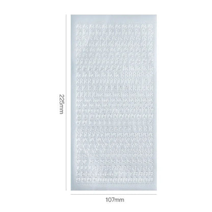 1 Sheets Journaling Stationery Stickers PVC Letter Number Greeting Card Decoration Scrapbooking School Supplies - 2