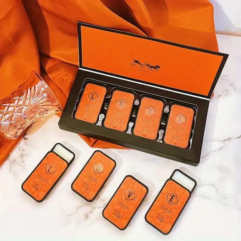 Solid Fragrance Gift Box, Romantic Lasting Solid Fragrance, Tempting Fragrance, Outdoor Portable, Dating Travel, Valentine's 