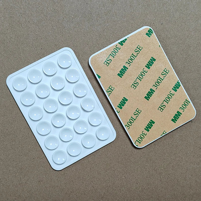 Multifunctional Mobile Phone Silicone Suction Cup 24 Square Mobile Phone Single-Sided Case Anti-Slip Holder Mount Suction