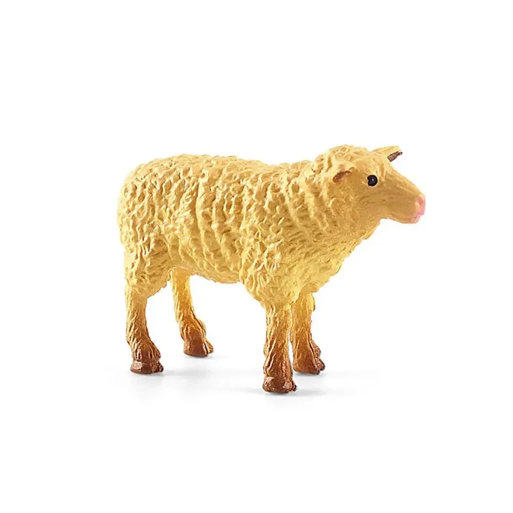 Realistic Animal Model Simulated Poultry Miniatures Farm Dog Duck Cock Figurines Creative Education Kids Gift for Children - 