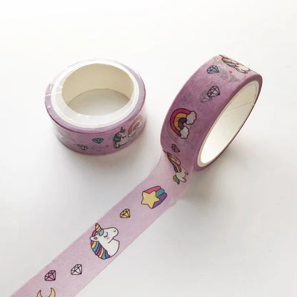 15mm x 5m Washi Tape Japanese Stationery Kawaii Pink Masking Tape Cute Scrapbooking Girl Gift Decoration School Office Suppli