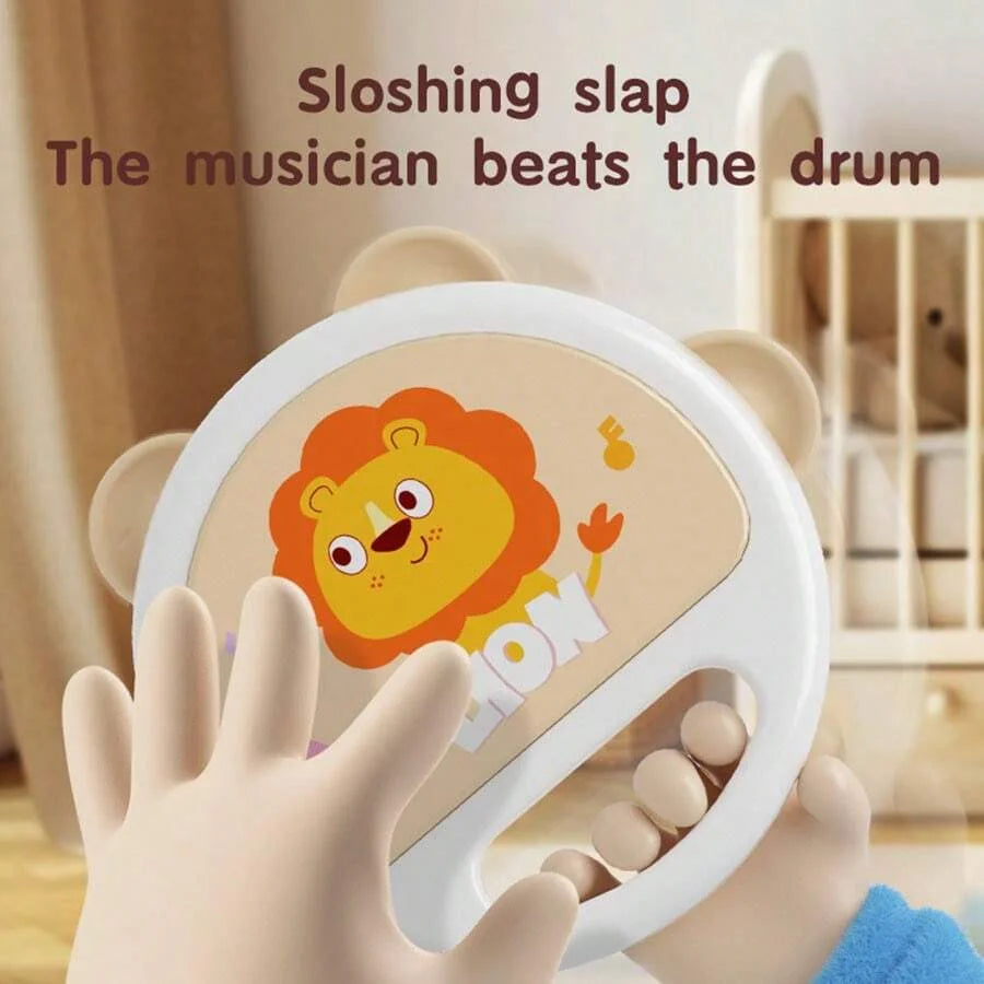 Baby Clapping Tambourine Delicate Tambourines Percussion Instrument Adorable Tambourines Handheld Tambourine Instrument For K
