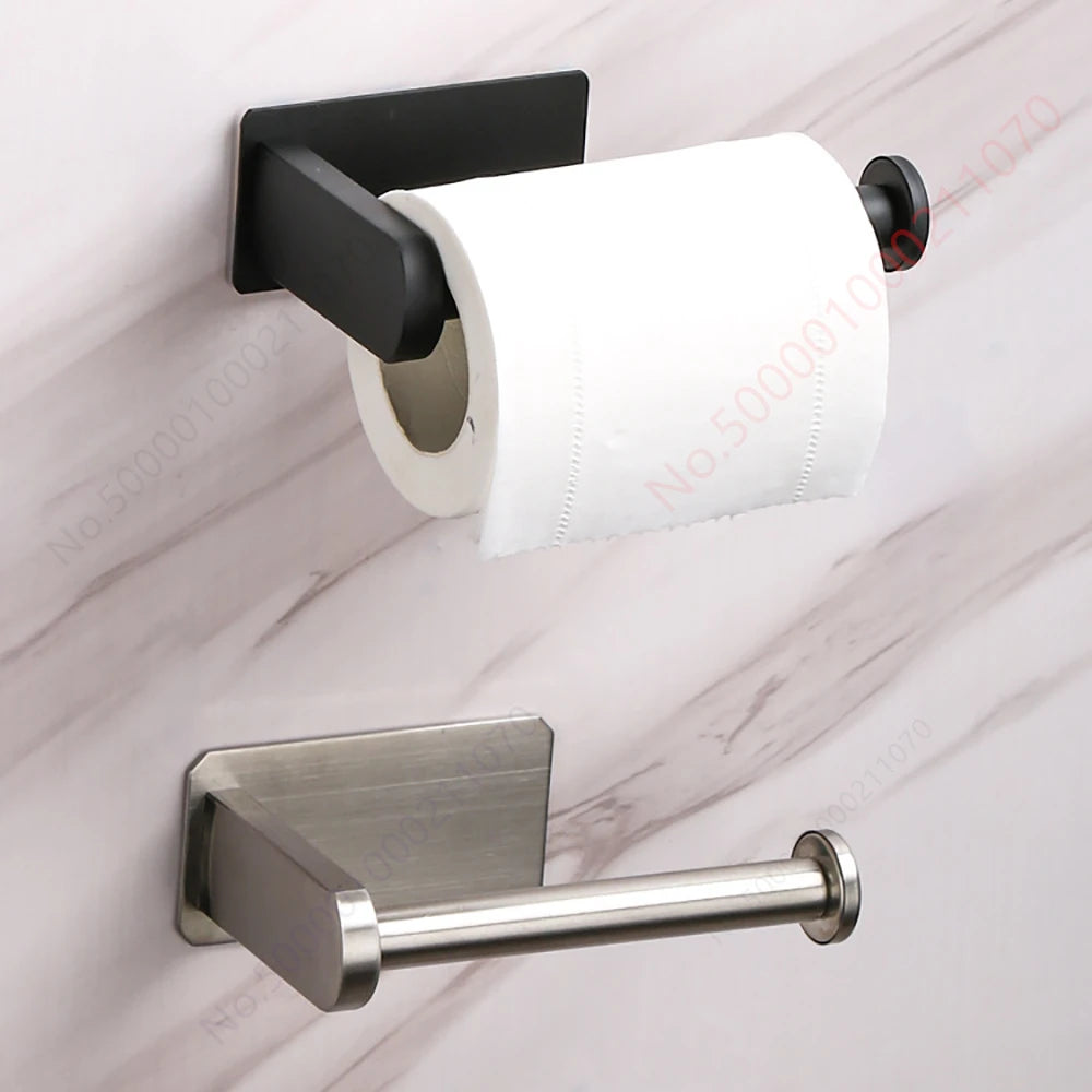 1~2PCS Toilet Paper Rack Bathroom Paper Towel Holder Adhesive Absorbent Paper Dispenser WC Kitchen Hardware Storage Accessori
