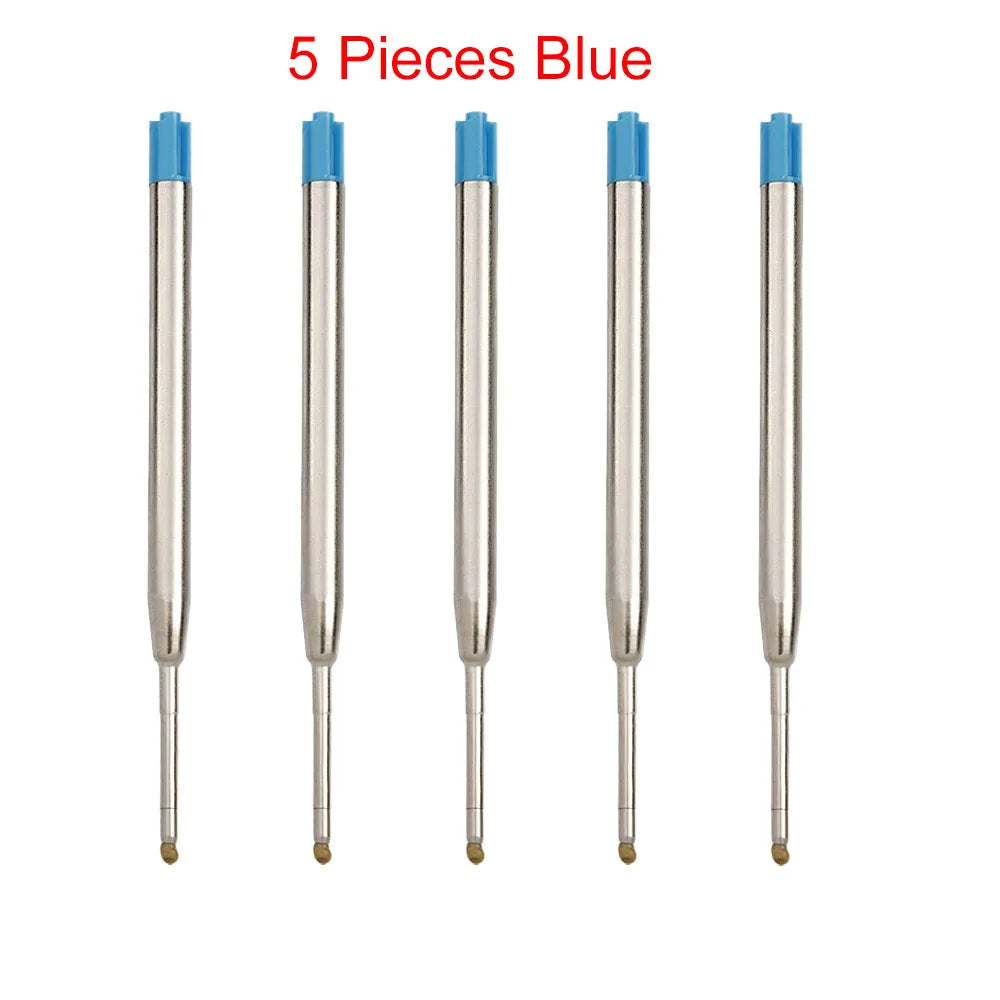 98mm1.0mm Ballpoint Pen Refills For Parker Pens Medium Point Blue Red Black Ink Rods For Writing Office Stationery - 5 Piece 