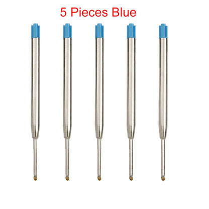 98mm1.0mm Ballpoint Pen Refills For Parker Pens Medium Point Blue Red Black Ink Rods For Writing Office Stationery - 5 Piece 