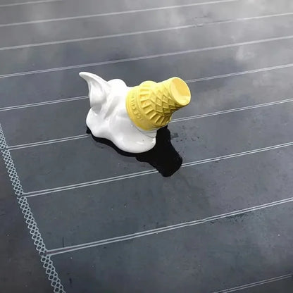 Ice Cream Cone Car Decor - Adorable ABS Ornament with Iconic Golden Arches Logo, Add a Fun and Charming Touch to Your Vehicle
